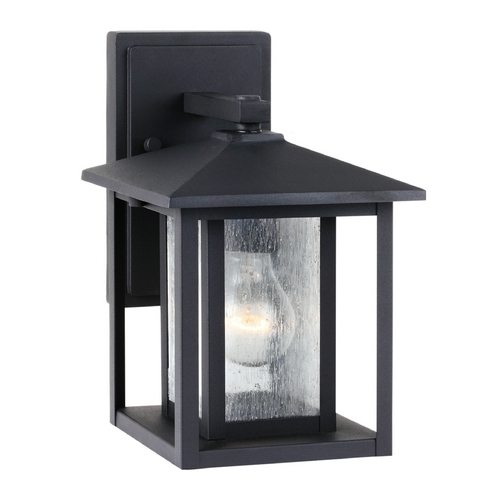 Hunnington 11-Inch Outdoor Wall Light in Black by Generation Lighting