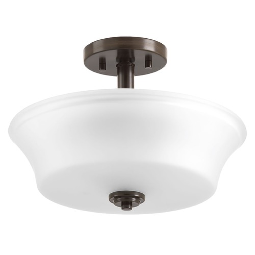 Cascadia Semi-Flush Mount in Bronze by Progress Lighting