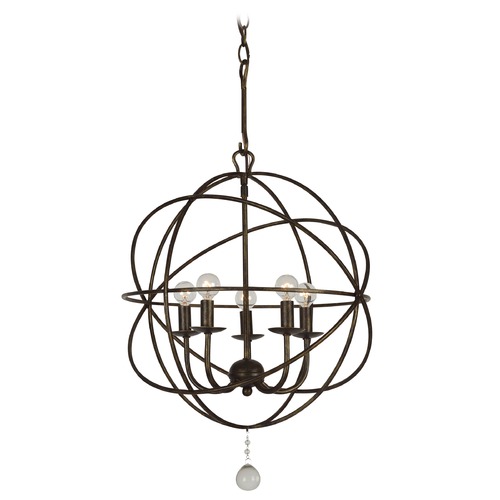 Crystorama Lighting Crystorama Lighting Solaris English Bronze Pendant Light 9224-EB