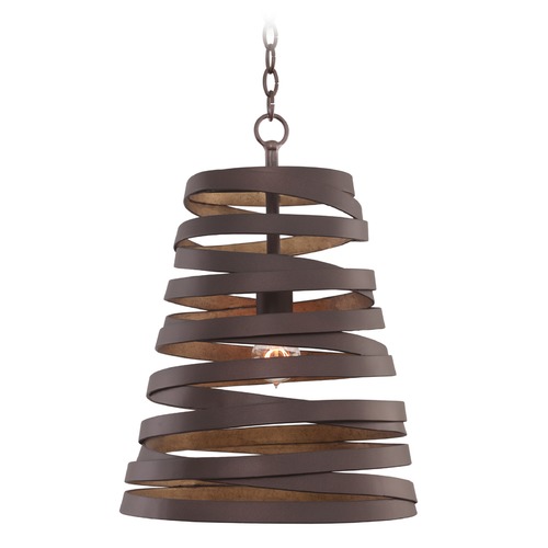 Kalco Lighting Tempest Bronze Gold Mini Pendant by Kalco Lighting 503450BZG