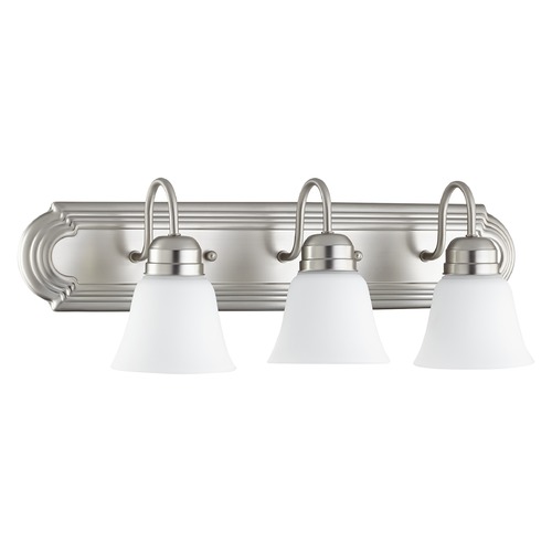 Satin Nickel Bathroom Light by Quorum Lighting