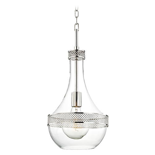 Hudson Valley Lighting Hagen Polished Nickel Pendant by Hudson Valley Lighting 1810-PN