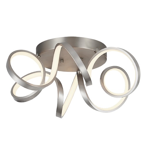 Synergy Antique Silver LED Flush Mount by Kuzco Lighting