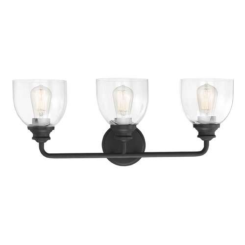 Savoy House Vale 24-Inch Black Bathroom Light by Savoy House 8-7205-3-BK