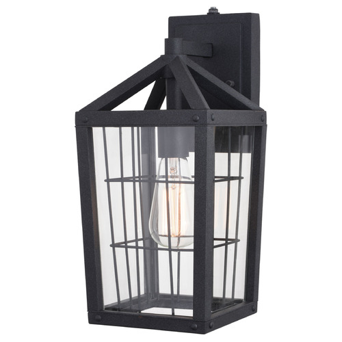Vaxcel Lighting Gage Volcanic Black Outdoor Wall Light