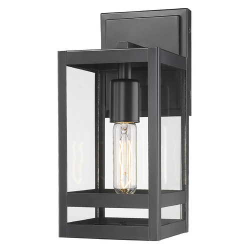 Z-Lite Nuri Black Outdoor Wall Light by Z-Lite 596S-BK