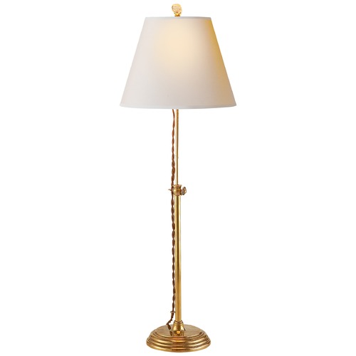 Visual Comfort Signature Collection Suzanne Kasler Wyatt Accent Lamp in Antique Brass by Visual Comfort Signature SK3005HABNP