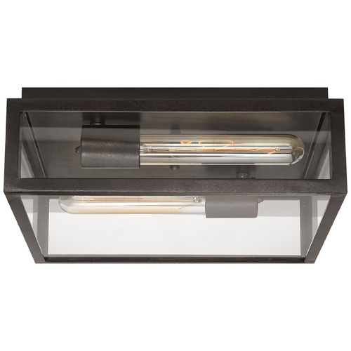 E.F. Chapman Fresno Flush Mount Aged Iron by Visual Comfort Signature