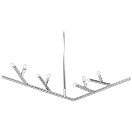 Oaks 52-Inch Polished Nickel Linear Light by Avenue Lighting