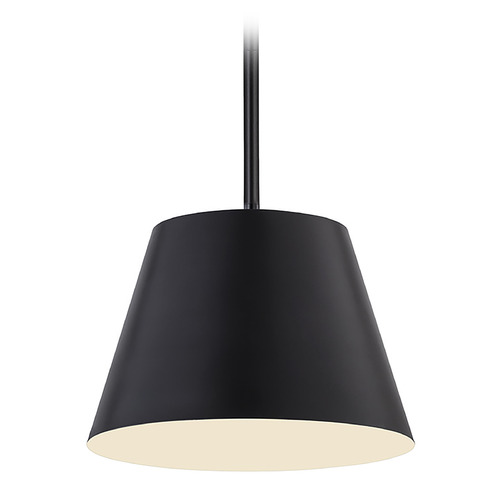 Z-Lite Z-Lite Lilly Matte Black Pendant Light with Empire Shade 2307-12MB