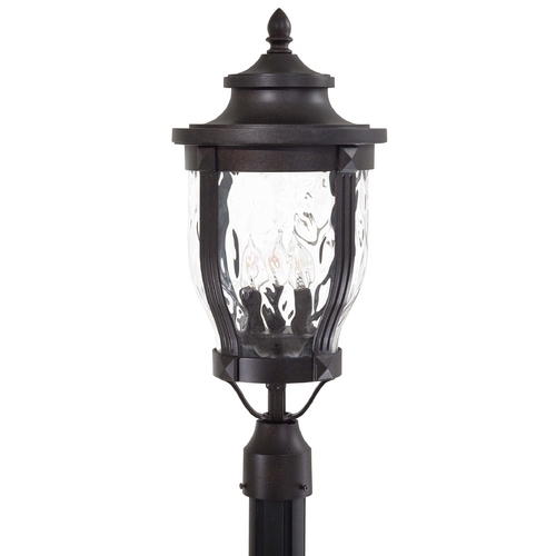 Minka Lavery Post Light with Clear Glass in Corona Bronze by Minka Lavery 8765-166