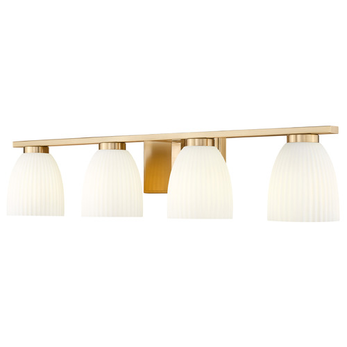 Z-Lite Z-Lite Naya Modern Gold Bathroom Light 7518-4V-MGLD