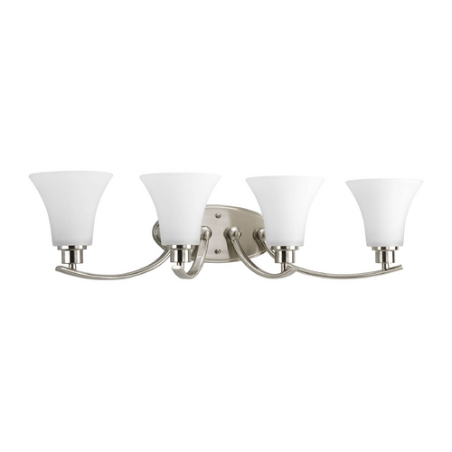 Joy Bathroom Light in Brushed Nickel by Progress Lighting