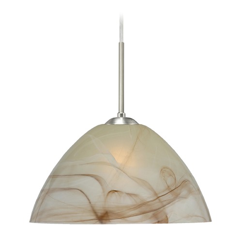 Besa Lighting Tessa Satin Nickel LED Pendant Light