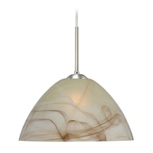 Besa Lighting Besa Lighting Tessa Satin Nickel LED Pendant Light 1JT-420183-LED-SN