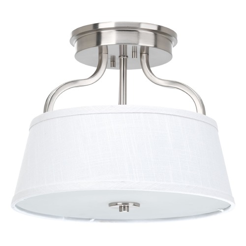 Progress Lighting Arden Brushed Nickel Semi-Flush Mount by Progress Lighting P3720-09