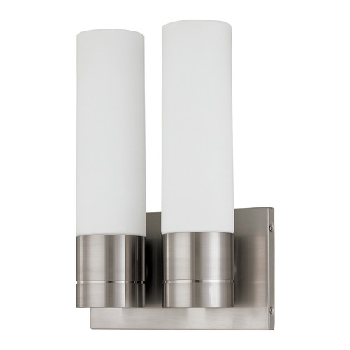 Satco Lighting Link Brushed Nickel LED Bathroom Light by Satco Lighting 62/2938