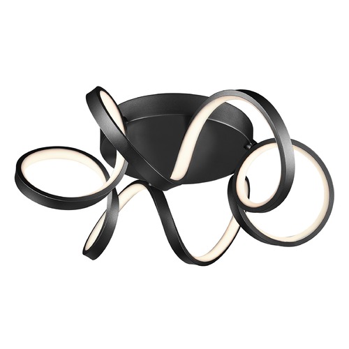 Synergy Black LED Flush Mount by Kuzco Lighting