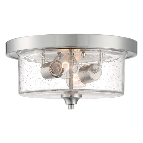 Bransel Brushed Nickel Flush Mount by Satco Lighting
