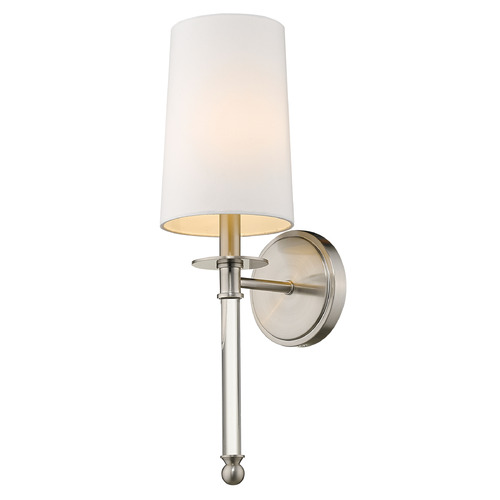 Z-Lite Mila Brushed Nickel Sconce by Z-Lite 808-1S-BN