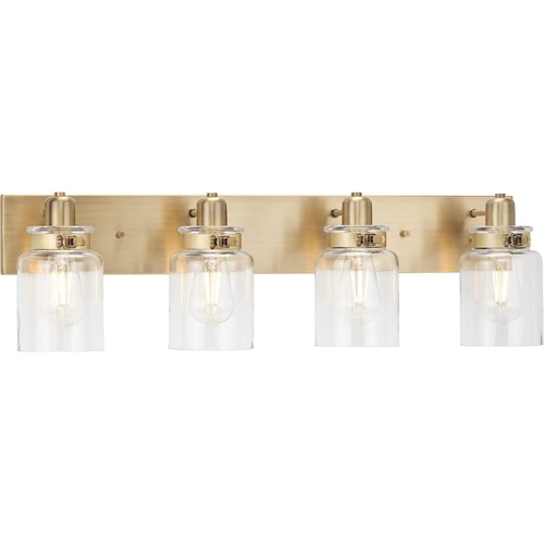 Calhoun 30.25-Inch Bath Light in Vintage Brass by Progress Lighting