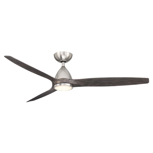 Modern Forms by WAC Lighting Skylark 62-Inch LED Smart Fan in Nickel & Ebony by Modern Forms FR-W2202-62L-BN/EB