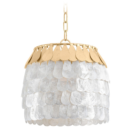 Corbett Lighting Corbett Lighting Coralie Vintage Gold Leaf LED Pendant Light 434-14-VGL
