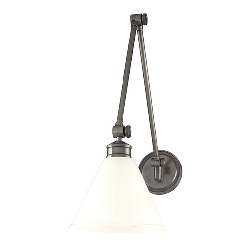 Hudson Valley Lighting Exeter Swing Arm Lamp in Antique Nickel by Hudson Valley Lighting 4731-AN