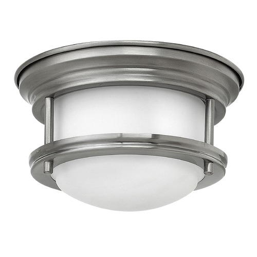 Hinkley Hadley 7.75-Inch Antique Nickel LED Flush Mount by Hinkley Lighting 3308AN