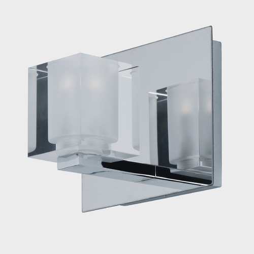 Blocs LED Wall Sconce in Polished Chrome by ET2 Lighting