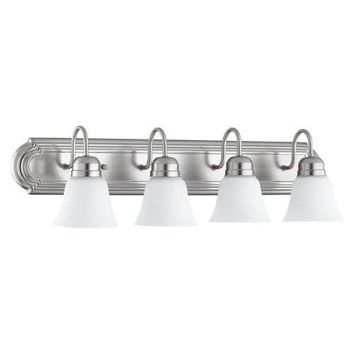 Quorum Lighting Satin Nickel Bathroom Light by Quorum Lighting 5094-4-65