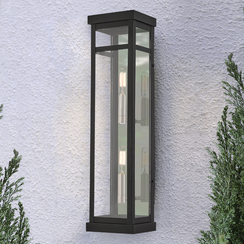 Livex Lighting Livex Lighting Hopewell Black Outdoor Wall Light 20706-04