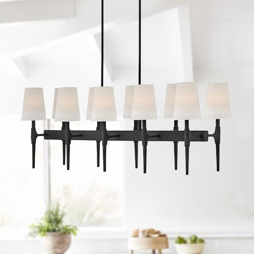 Hinkley Beaumont 10-Light in Black Chandelier by Hinkley Lighting 4469BK