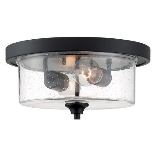 Bransel Matte Black Flush Mount by Satco Lighting