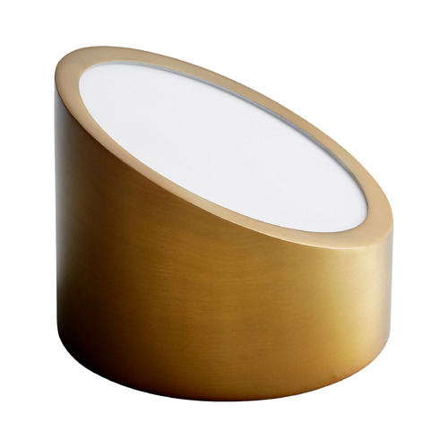 Zeepers LED Wall Sconce in Aged Brass by Oxygen Lighting