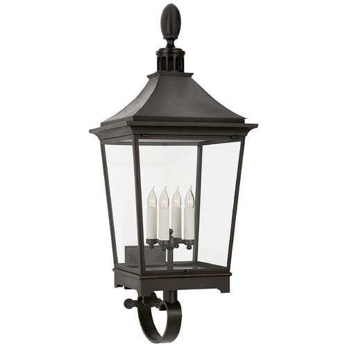 Visual Comfort Signature Collection Rudolph Colby Rosedale Wall Lantern in French Rust by Visual Comfort Signature RC2040FRCG
