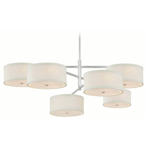 Visual Comfort Signature Collection Kate Spade New York Walker Chandelier in Silver Leaf by VC Signature KS5073BSLL