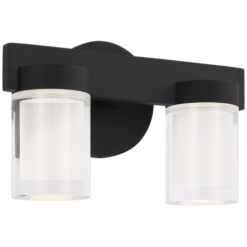 Visual Comfort Modern Collection Visual Comfort Modern Collection Esfera Nightshade Black LED Bathroom Light KWBA20027B