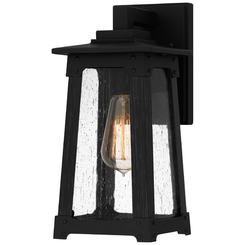 Quoizel Lighting Drescher Matte Black Outdoor Wall Light