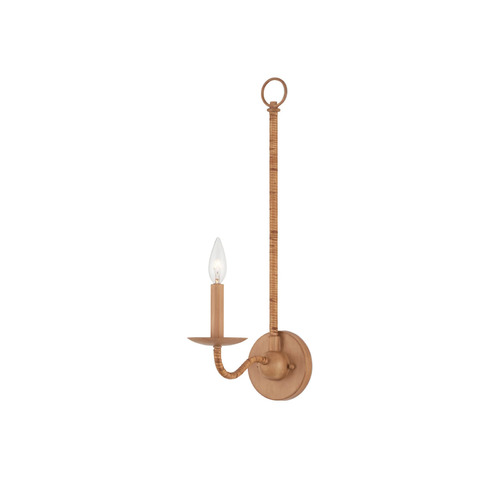 Currey and Company Lighting Saxon Single-Light Wall Sconce in Saddle Tan by Currey & Company 5000-0264