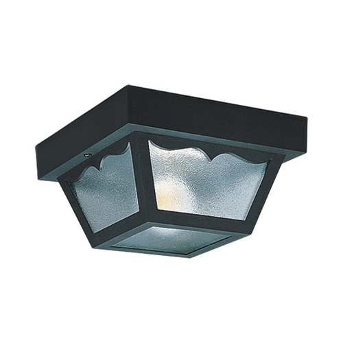 10.25-Inch Outdoor Flush Mount in Black by Generation Lighting