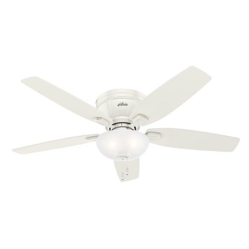 Hunter Fan Company Hunter 52-Inch Kenbridge Fresh White Ceiling Fan with Light 53378