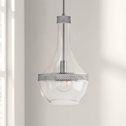 Hagen Polished Nickel Pendant by Hudson Valley Lighting