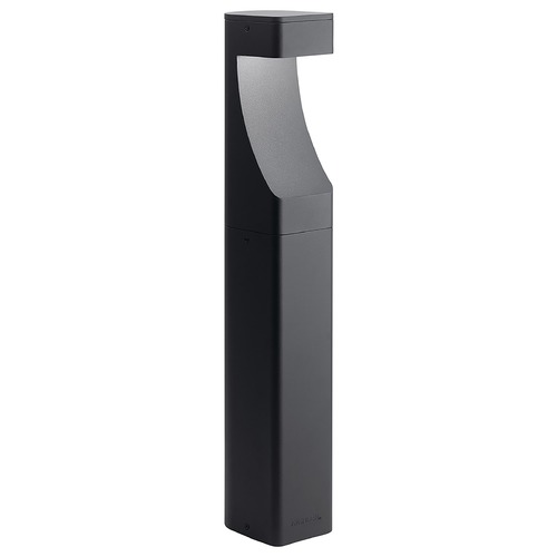 Textured Bollard 12V LED Path Light in Black by Kichler Lighting