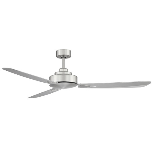 58-Inch Fan in Brushed Nickel by Meridian
