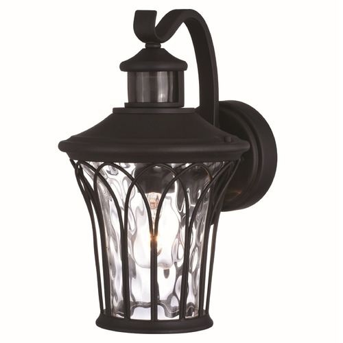 Vaxcel Lighting Abigail Textured Black Outdoor Wall Light