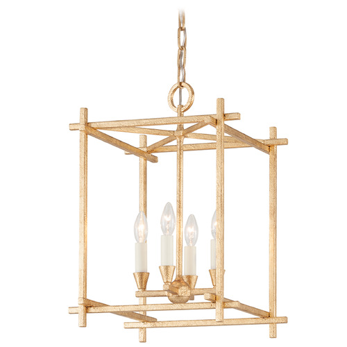 Troy Lighting Huck Vintage Gold Leaf Pendant Light
