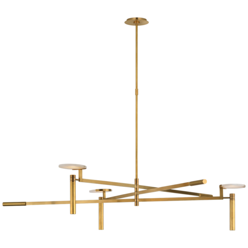 Visual Comfort Signature Collection Melange Grande LED Chandelier in Brass by Visual Comfort Signature KW5603AB-ALB