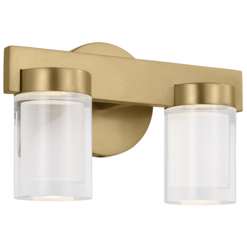 Visual Comfort Modern Collection Visual Comfort Modern Collection Esfera Natural Brass LED Bathroom Light KWBA20027NB