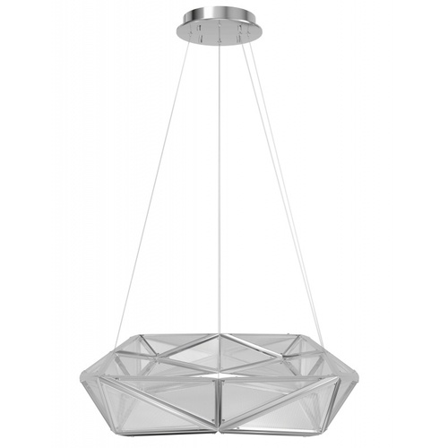 Seoul 35-Inch LED Pendant in Chrome by Avenue Lighting